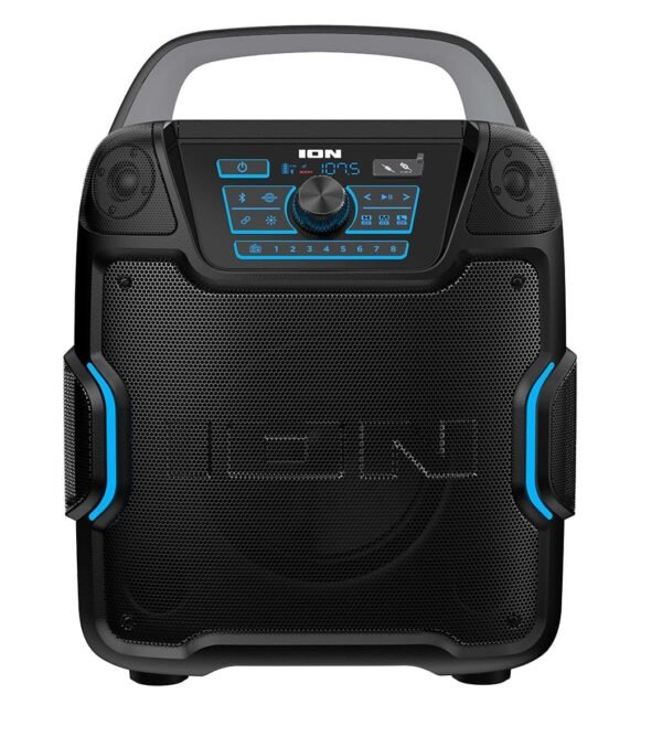 ION Audio - Sport 320° 200W Portable Bluetooth Battery Powered All-Weather Speaker with Premium 5-Speaker 320˚ Sound - Black