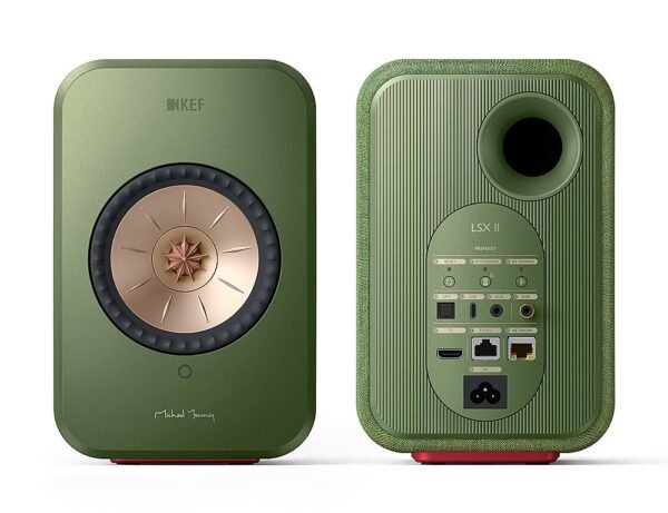 KEF - LSXII Wireless Bookshelf Speakers (Pair) - Green